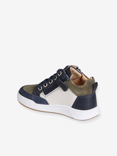 Trainers with Laces & Zips for Boys navy blue - vertbaudet enfant 