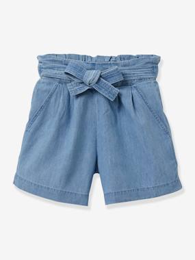 Girls-Denim Shorts for Girls by CYRILLUS