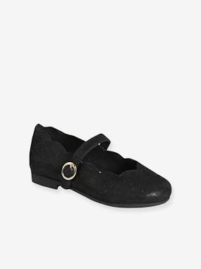 Shoes-Leather Ballerina Pumps for Girls