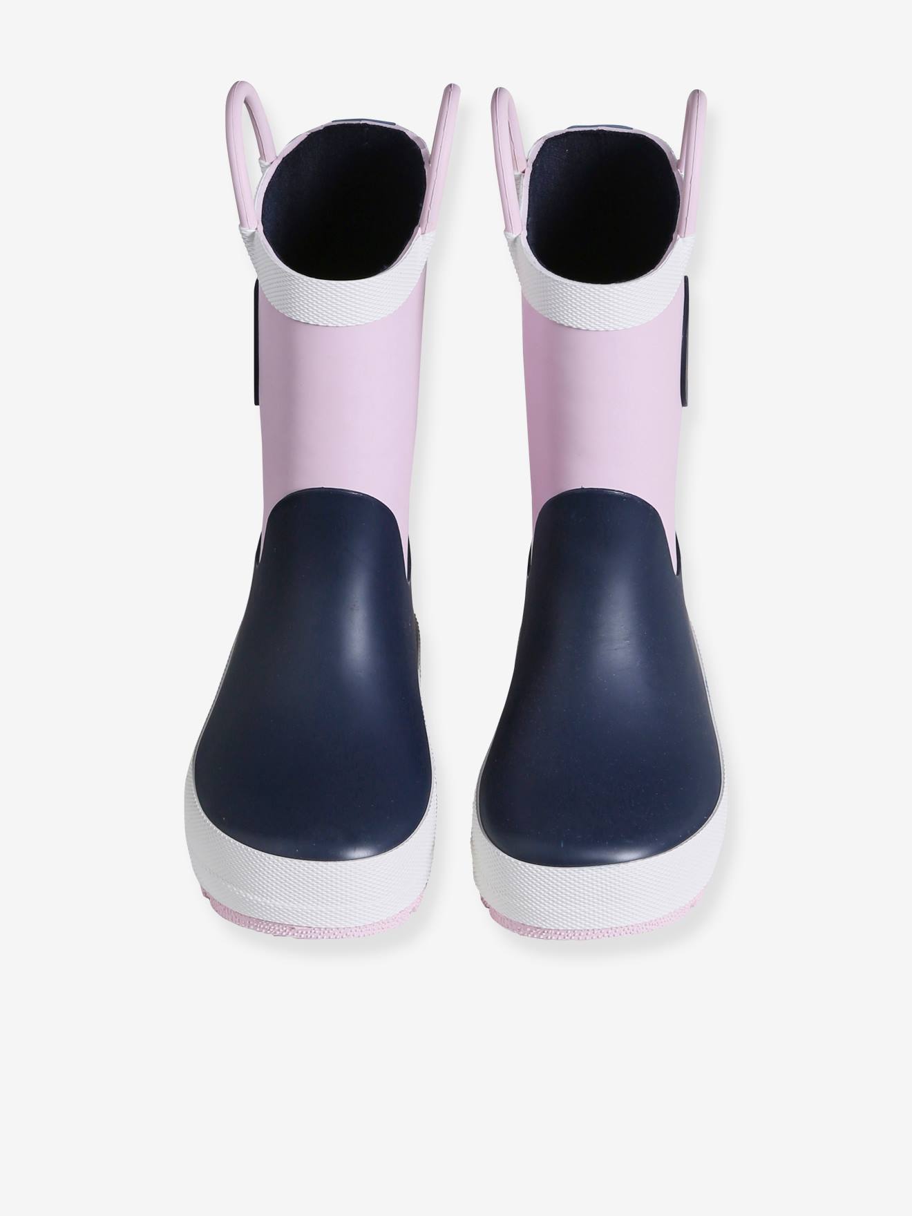 Bottes De Pluie Fille Violet - Taille 27 - Caoutchouc Antidérapant - Doublure Textile - VERTBAUDET