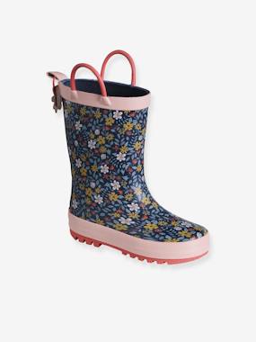 Shoes-Girls Footwear-Wellies in Printed Natural Rubber for Children