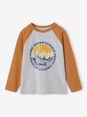 Boys-Top with Graphic Motif & Raglan Sleeves for Boys