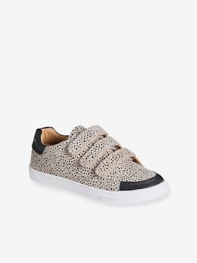 Shoes-Leopard Print Trainers, for Girls