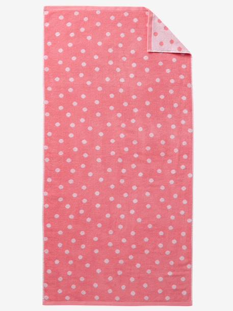 Bath Towel BLUE MEDIUM ALL OVER PRINTED+Green/cloud+Grey/stars+Pink/polka dot - vertbaudet enfant 