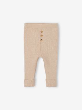 Baby-Trousers & Jeans-Adaptive Knitted Leggings for Babies