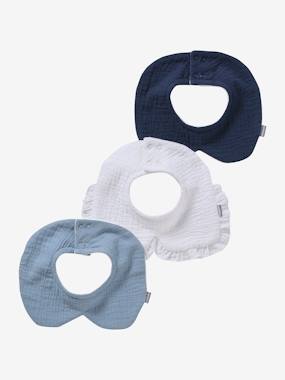 -Pack of 3 Bibs with Fancy Collar