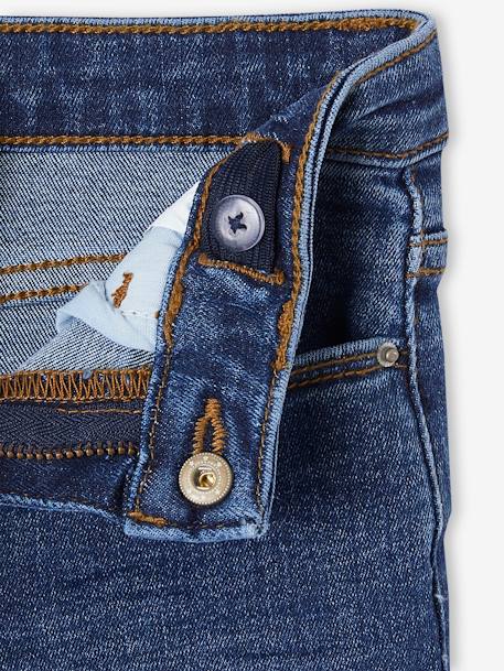 Jean slim morpho medium fille bleu foncé+bleu moyen+denim gris - vertbaudet enfant 