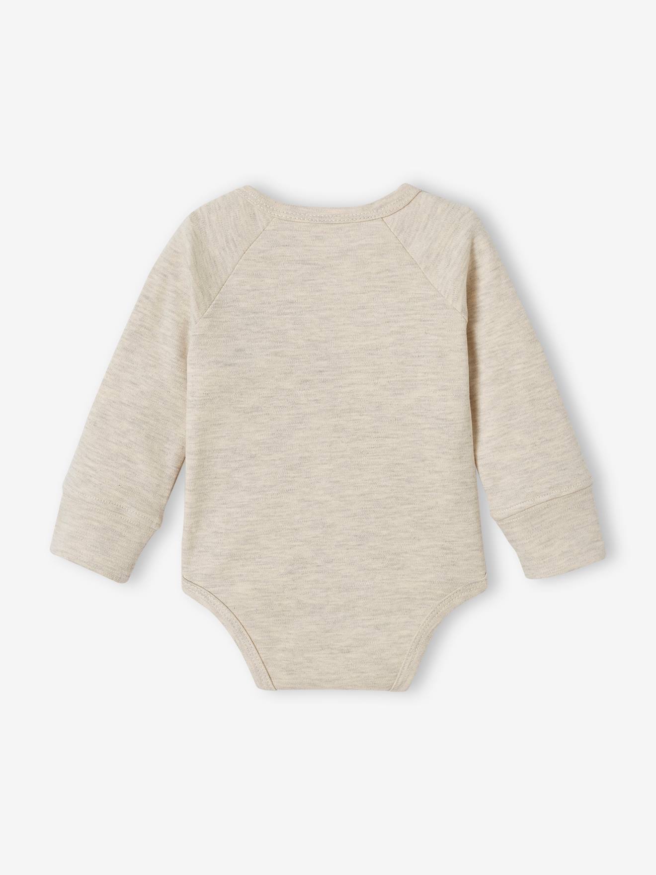 Lot De 5 Bodies Manches Longues Bébé Vertbaudet - Coton Biologique, Ouverture Naissance Par Pressions, Tailles Naissance à 3 Mois