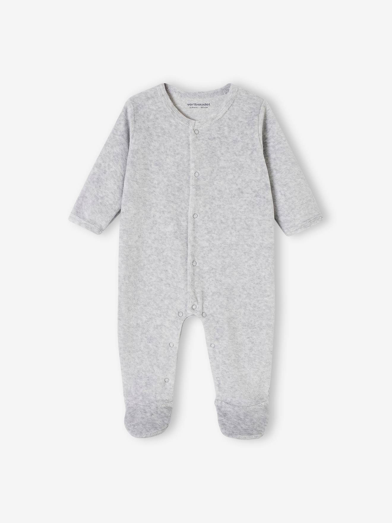 Pyjama Velours Bebe Lot De 3 Dors-bien Bébé En Velours BASICS Rose Pâle - Vertbaudet Dors Bien Bébé Garçon