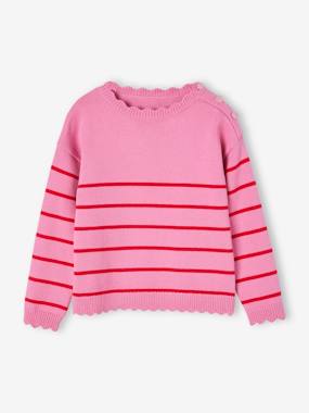 Girls-Fancy Striped Jumper for Girls