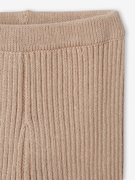 Knitted Trousers + Booties Ensemble for Babies beige - vertbaudet enfant 
