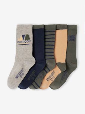 Garçon-Lot de 5 paires de chaussettes assorties garçon