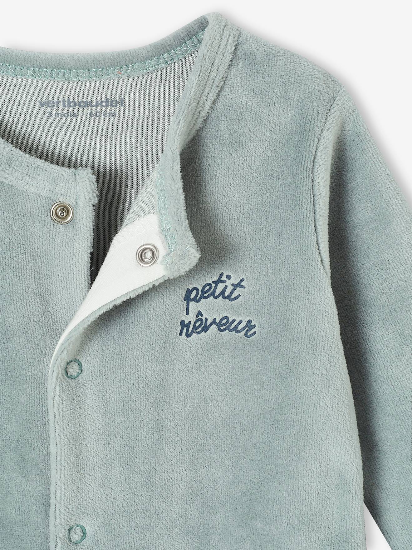 Dors Bien Bébé Velours Lot De 3 Dors-Bien Bébé VERTBAUDET - Velours Ouverture Naissance - Taille 6M (67cm) - Bois De Rose Gigoteuse Bébé 6 Mois