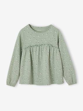 Fille-T-shirt forme blouse imprimé fille