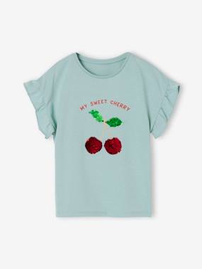 Girls-T-shirt with Reversible Sequins for Girls