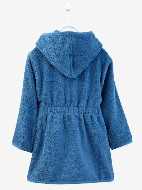 Peignoir de bain à capuche enfant BEIGE+BLEU DENIM+BLEU GRIS+CORAIL+parme+VERT BLEUTE+VERT FONCE - vertbaudet enfant 