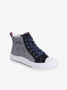 Shoes-Boys Footwear-High-Top Leather Trainers for Boys