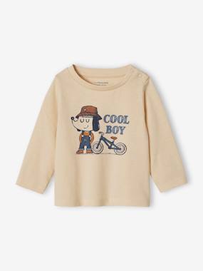 Baby-Organic Cotton T-Shirt with "cool boy" Motif for Baby Boys