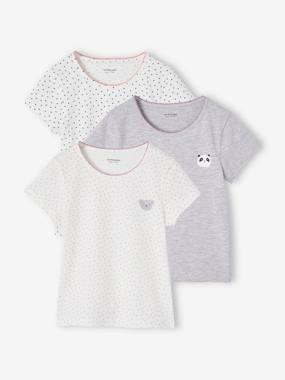 Fille-Lot de 3 Tee-shirts animaux manches courtes fille