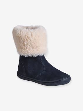 Boots montantes fausse fourrure fille  - vertbaudet enfant