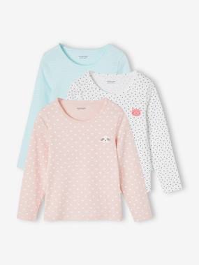 -Pack of 3 Long Sleeve Animals Tops for Girls