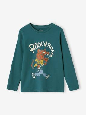 Boys-Tops-Fun Top with Sketch-Like Animal Motif for Boys