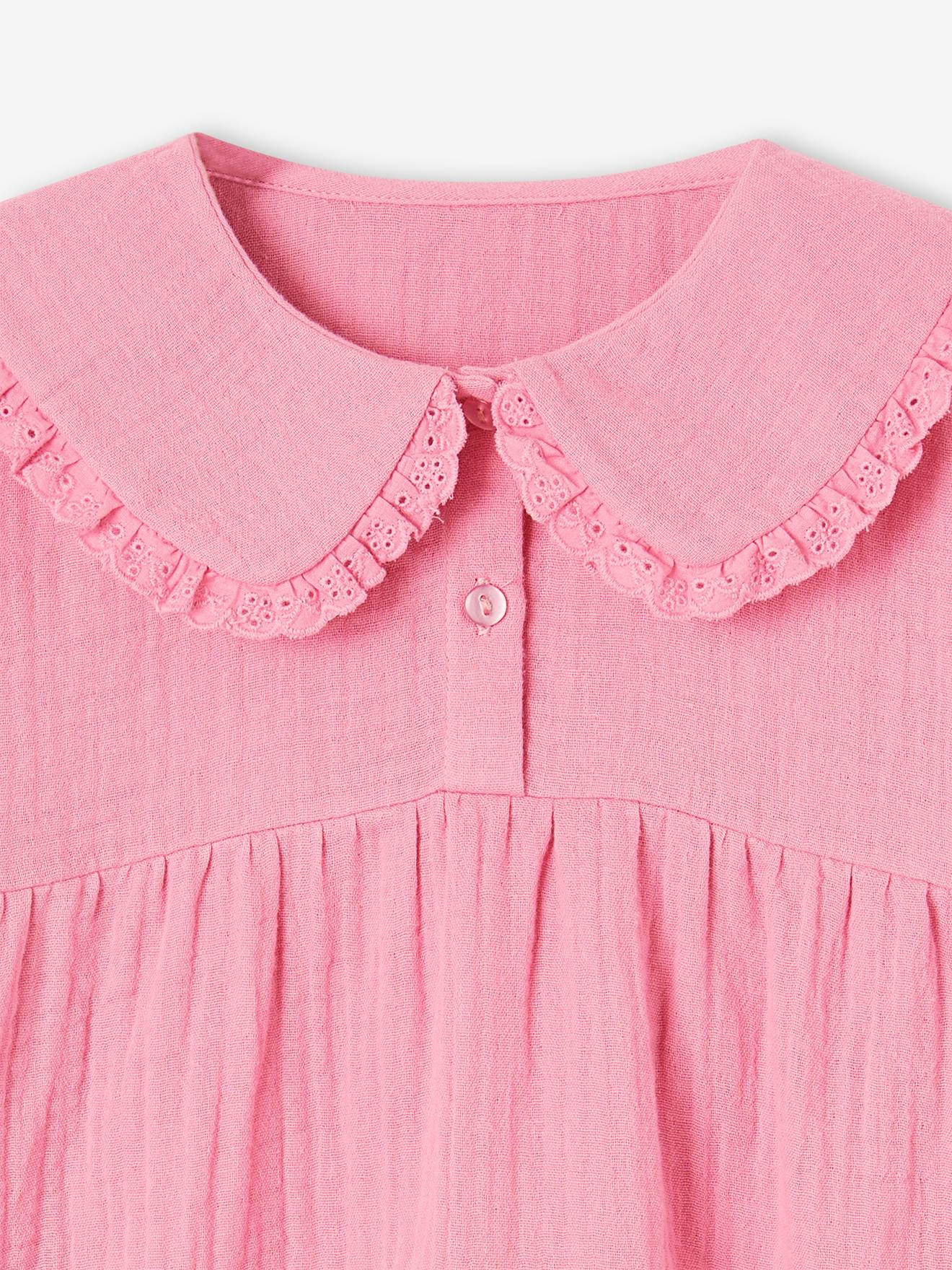 Blazer avec revers en satin Fille, Rose | Milano