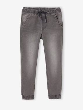 Garçon-Pantalon jogger en molleton effet denim facile à enfiler garçon