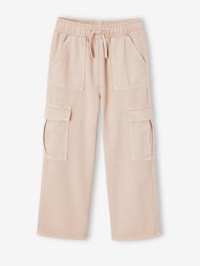 Girls-Trousers-Easy-to-Slip-On Cargo Trousers for Girls