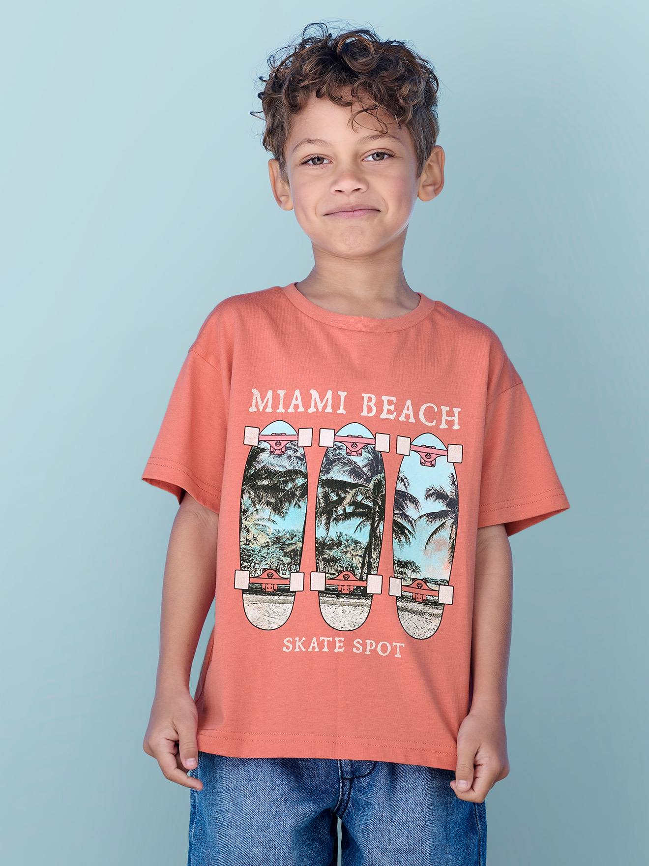 T-Shirt for Boys coral, Boys
