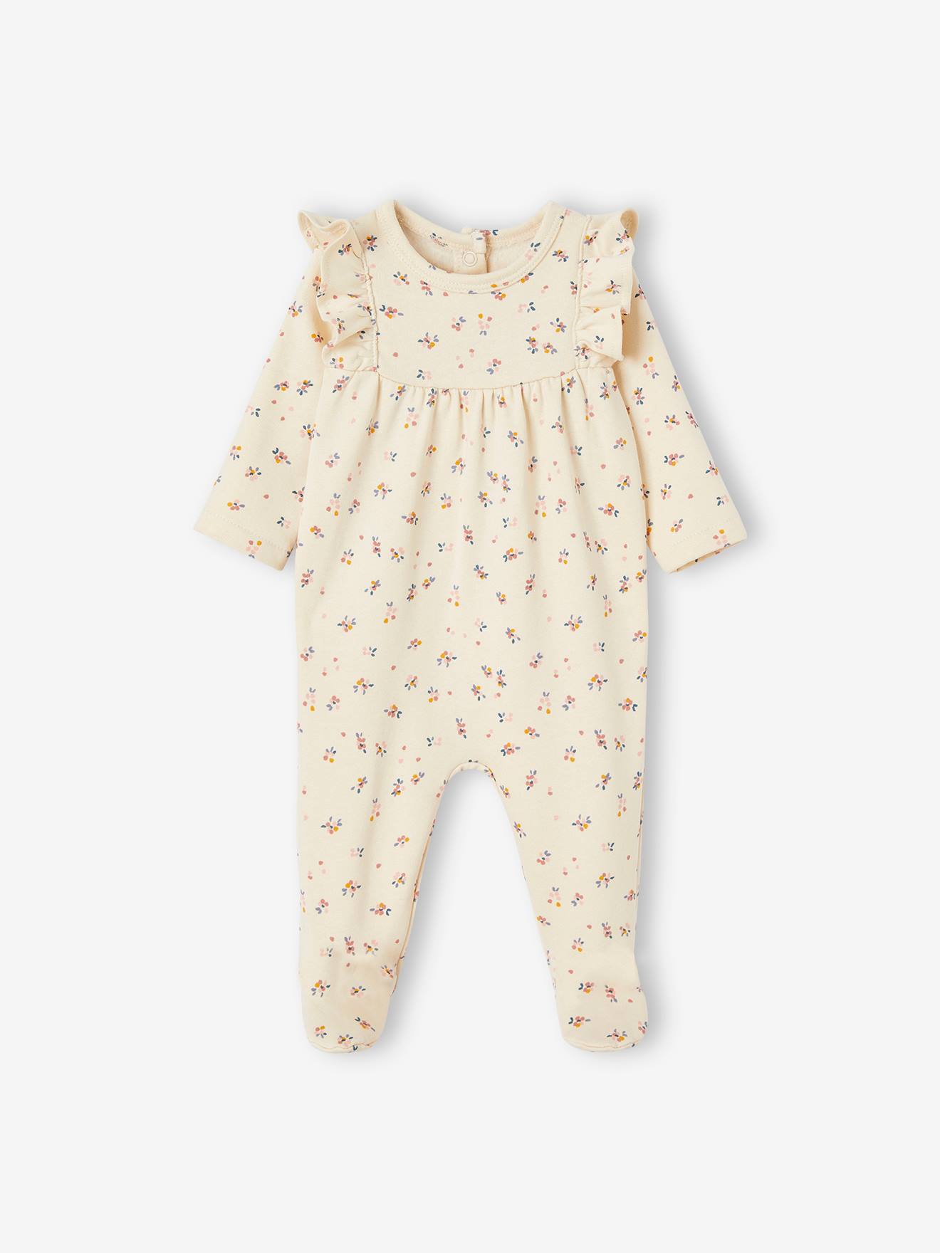 Girls fleece clearance sleepsuit