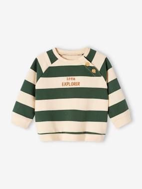Baby-Striped Fleece Sweatshirt for Babies