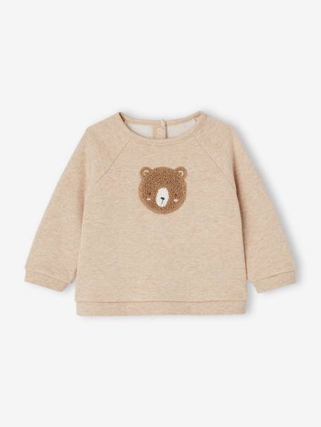 Sweatshirt & Trousers Combo for Babies 6308+ecru+marl beige+pale pink+rose - vertbaudet enfant 