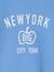 Top with New York Inscription on the Chest & Back, for Boys azure - vertbaudet enfant 