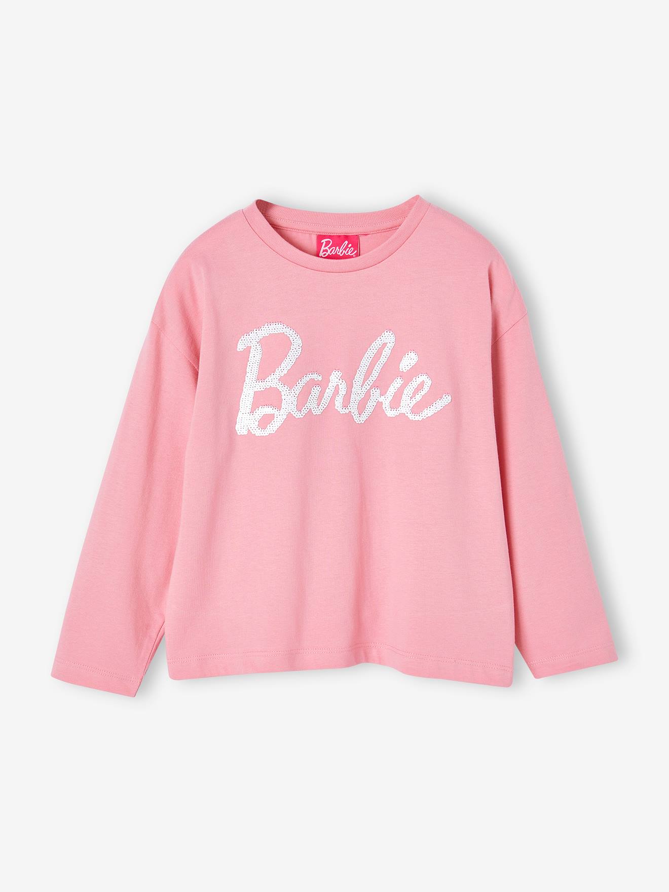 Barbie Top Motifs with Reversible Sequins for Girls sweet pink Girls