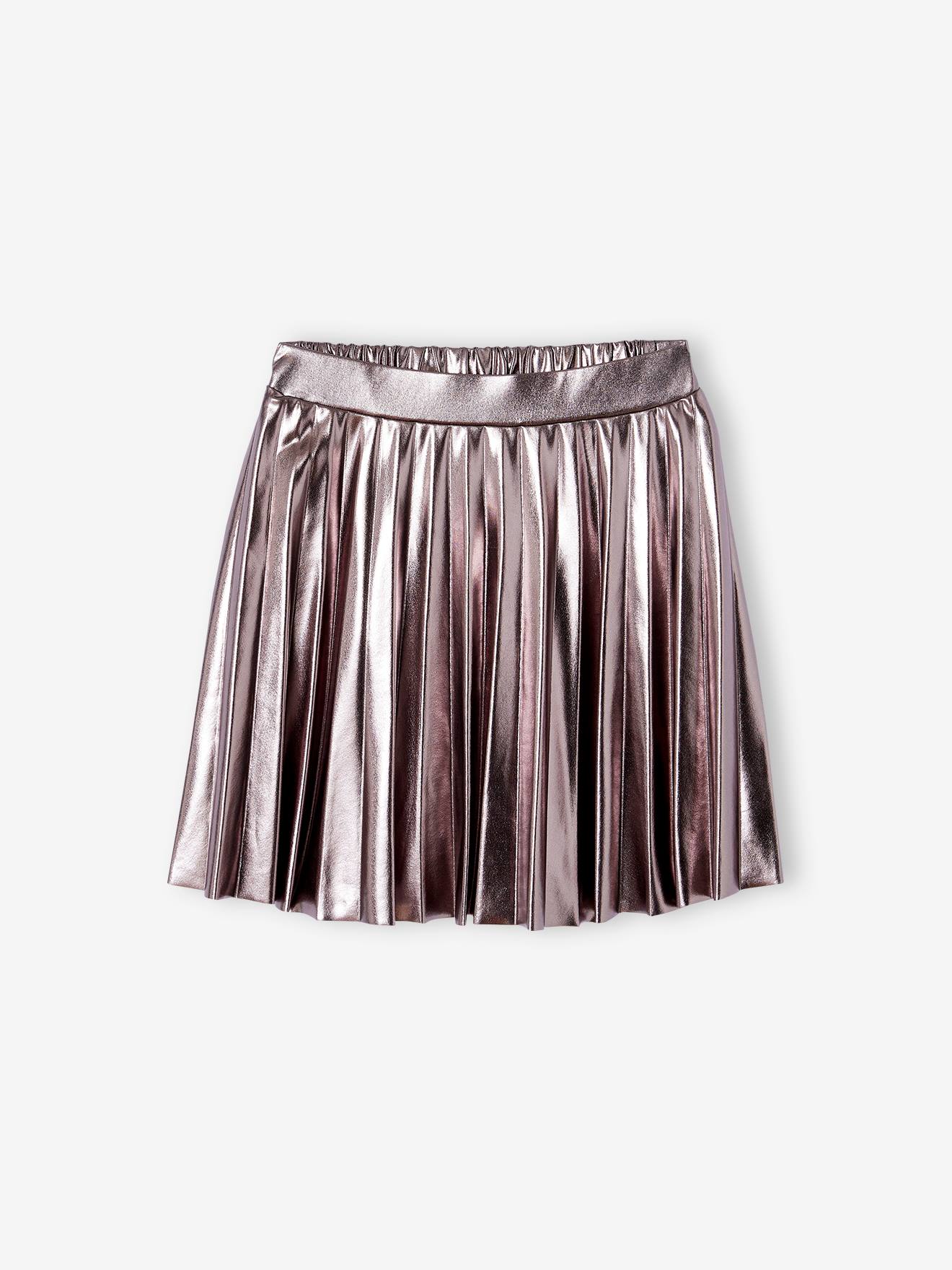 Pleated Lame Skirt gold Girls