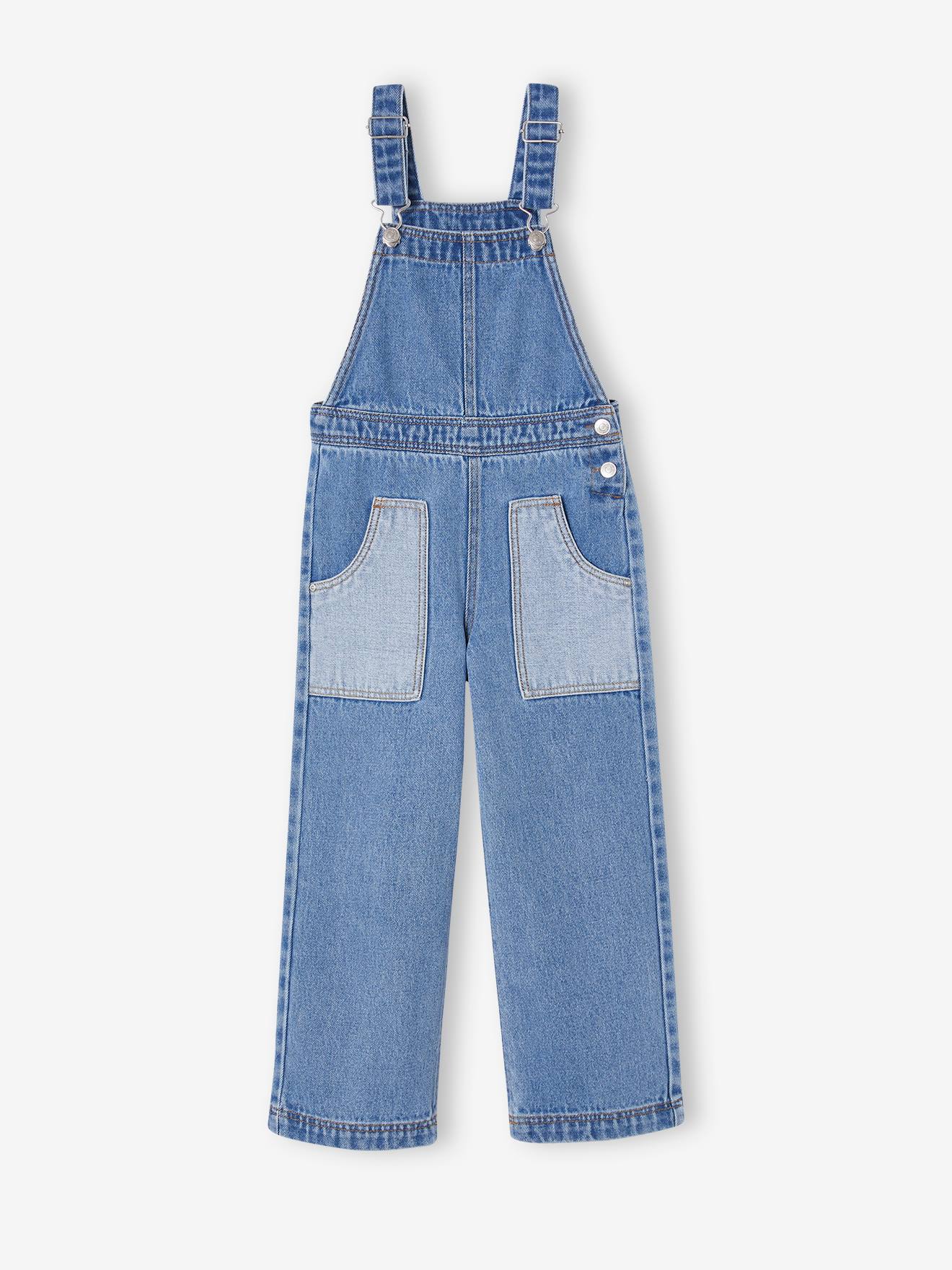 ボトムス TINY COTTONS denim dungaree tinycottons / BABY GRAPHIC DENIM DUNGAREE - lig