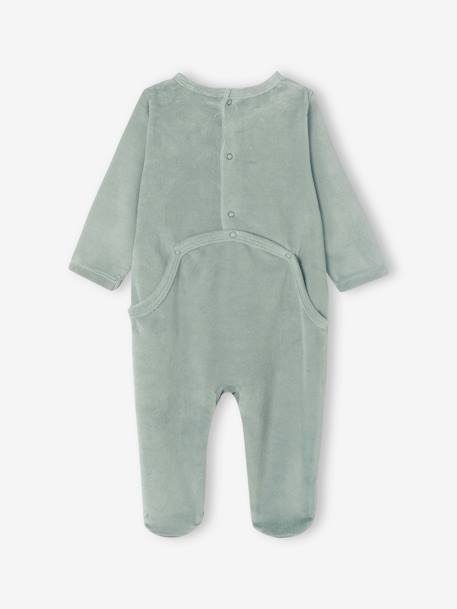 Pack of 2 The Lion King Sleepsuits in Velour by Disney® for Babies sage green - vertbaudet enfant 