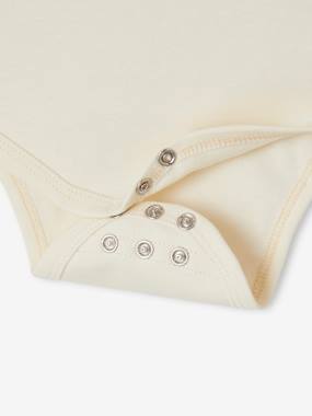 Lot De 5 Bodies Manches Longues Ouverture Naissance - Coton Bio, Pressions, évolutif - Vertbaudet