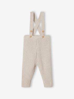 -Legging à bretelles en tricot bébé