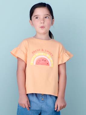 -T-Shirt with Sequinned Motif for Girls