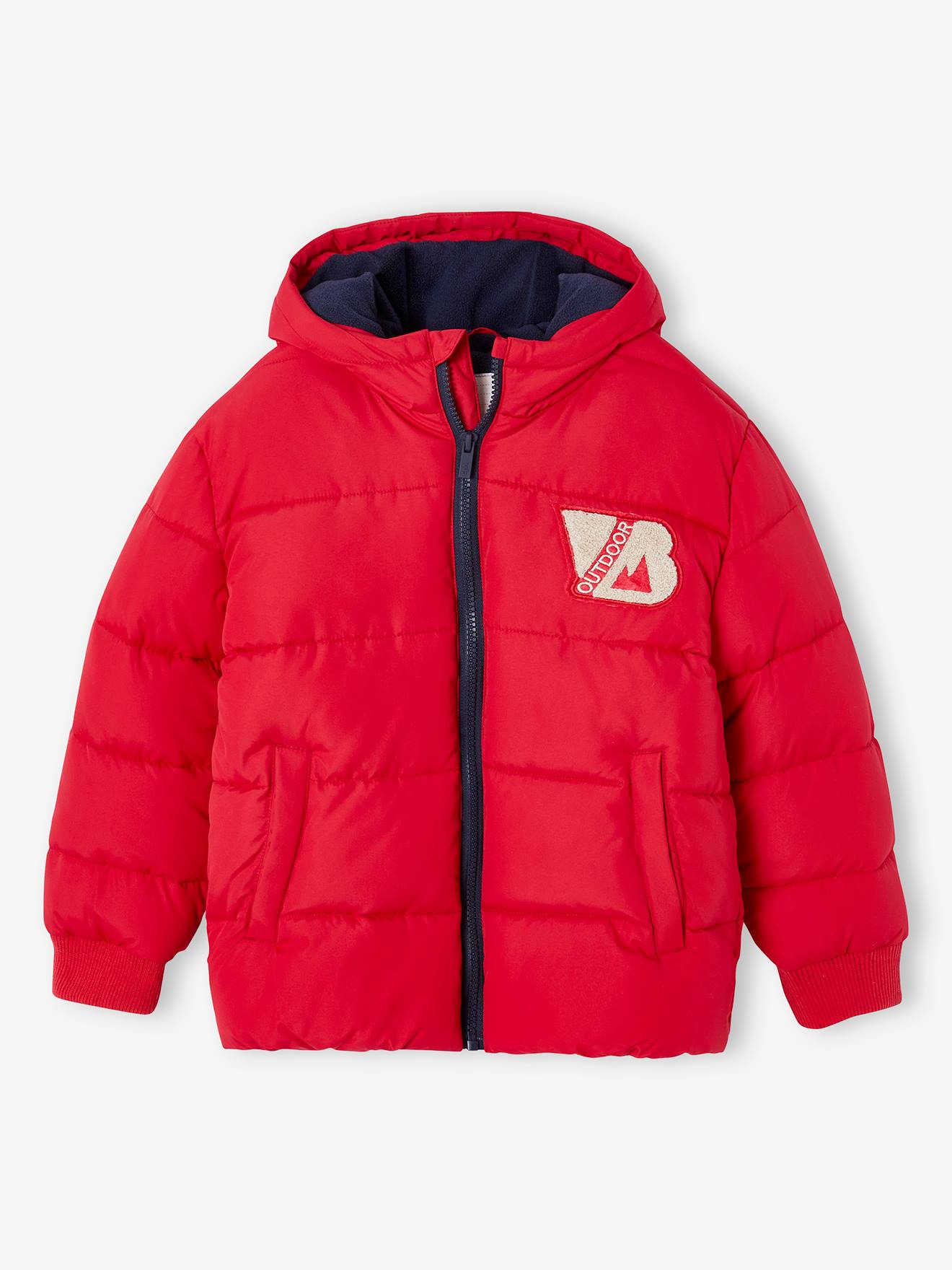 VERTBAUDET Doudoune Légère à Capuche Garçon Marine 8A - Ultra Confortable Et Pratique
