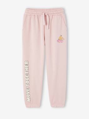 Girls-Sportswear-Fleece Joggers with Fancy Details, for Girls