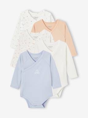 Baby-Bodysuits-Pack of 5 Long Sleeve Bodysuits for Newborns, Squirrel