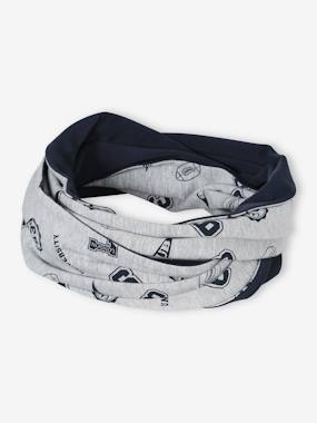 Boys-Accessories-Reversible Infinity Scarf for Boys, Rock/Marl