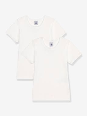 Fille-Lot 2 t-shirts manches courtes PETIT BATEAU