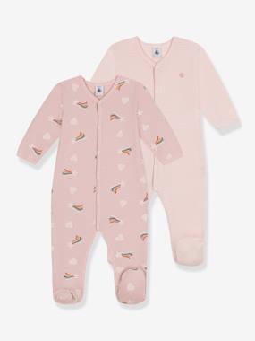 Baby-Pyjamas & Sleepsuits-Set of 2 Sleepsuits by Petit Bateau