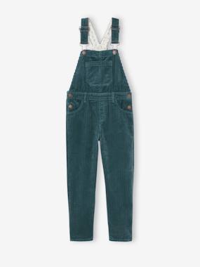 Girls-Corduroy Dungarees for Girls