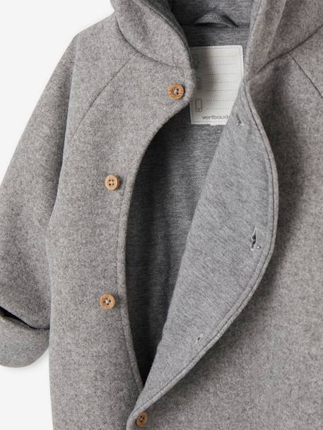VERTBAUDET Manteau à Capuche En Drap De Laine Bébé Fille Marine 24 Mois (86 Cm)