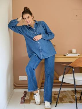 -Chemise en jean grossesse et allaitement